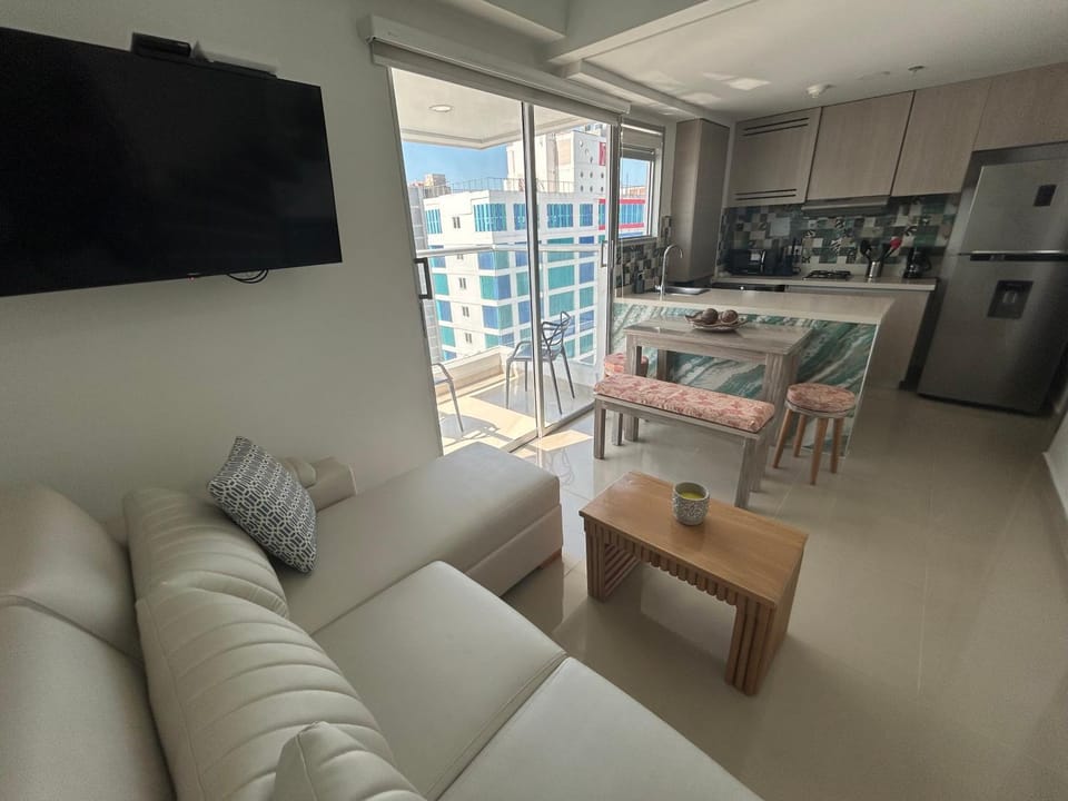 APARTAMENTO MAGNO LOFT Bocagrande Diseño de Doble Altura con Vista al Mar y la Bahía Apartment hotel in Cartagena