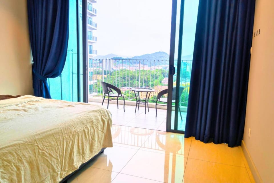 Bed, Natural landscape, View (from property/room), Balcony/Terrace, Photo of the whole room, Bedroom, Mountain view