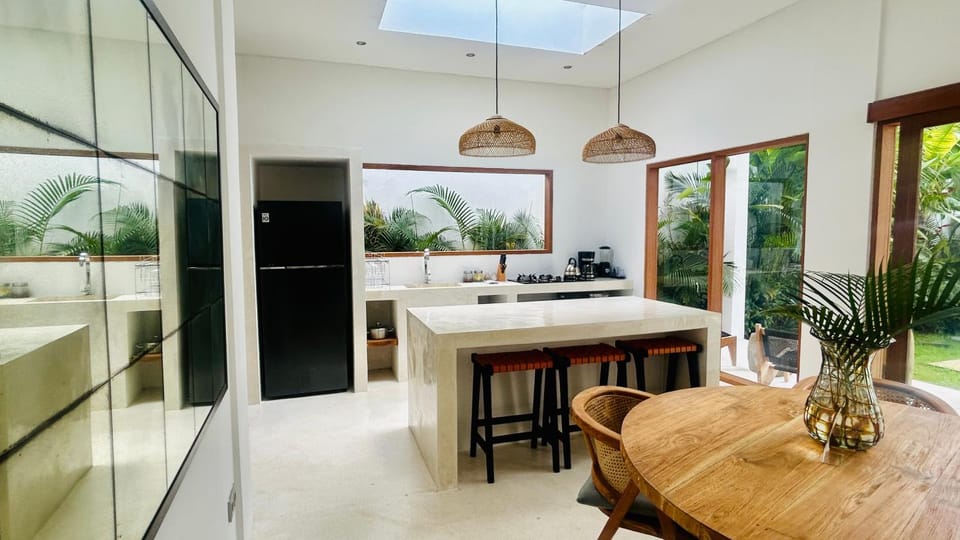 Living room, kitchen