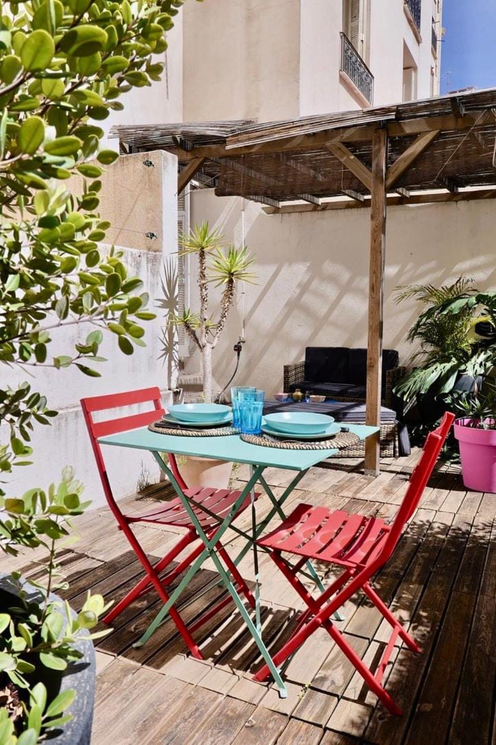 Studio with Big terrace full center with air conditioning Apartment in Nice