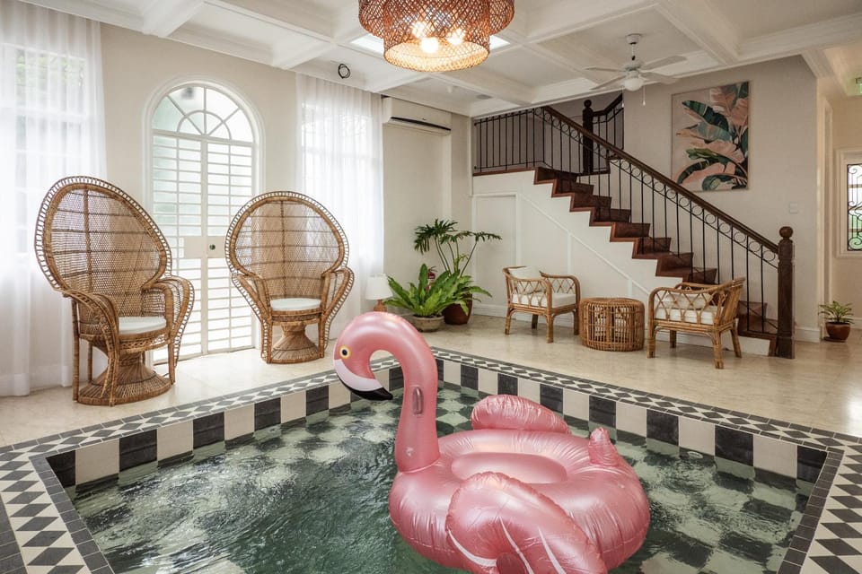 Living room, Seating area, Swimming pool