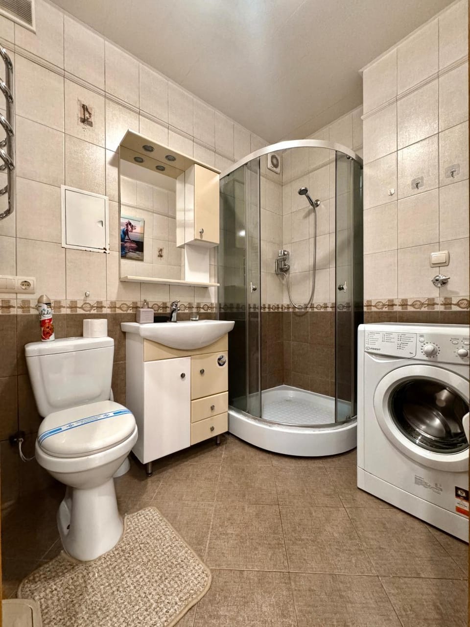 Shower, Bathroom, washing machine