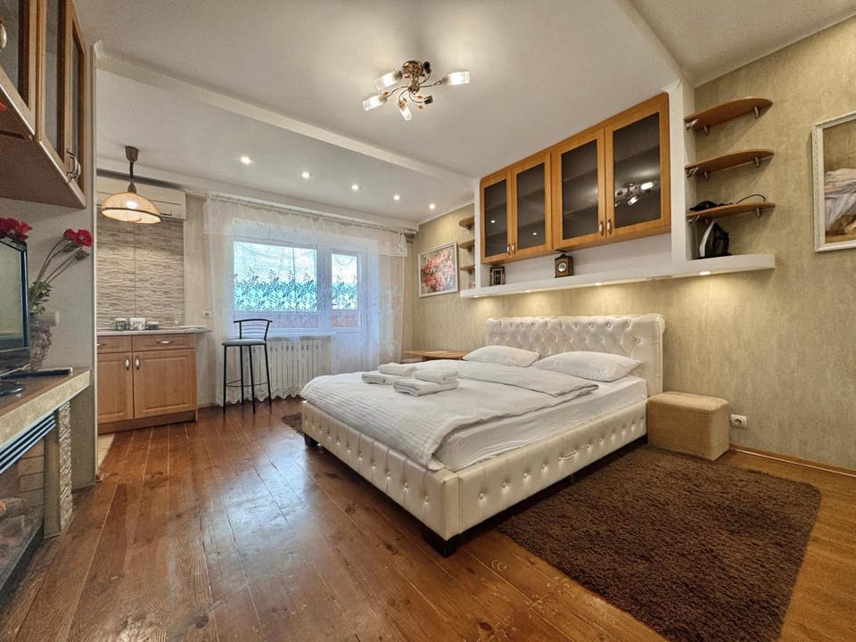 Bed, Kitchen or kitchenette, Photo of the whole room, Bedroom, wardrobe