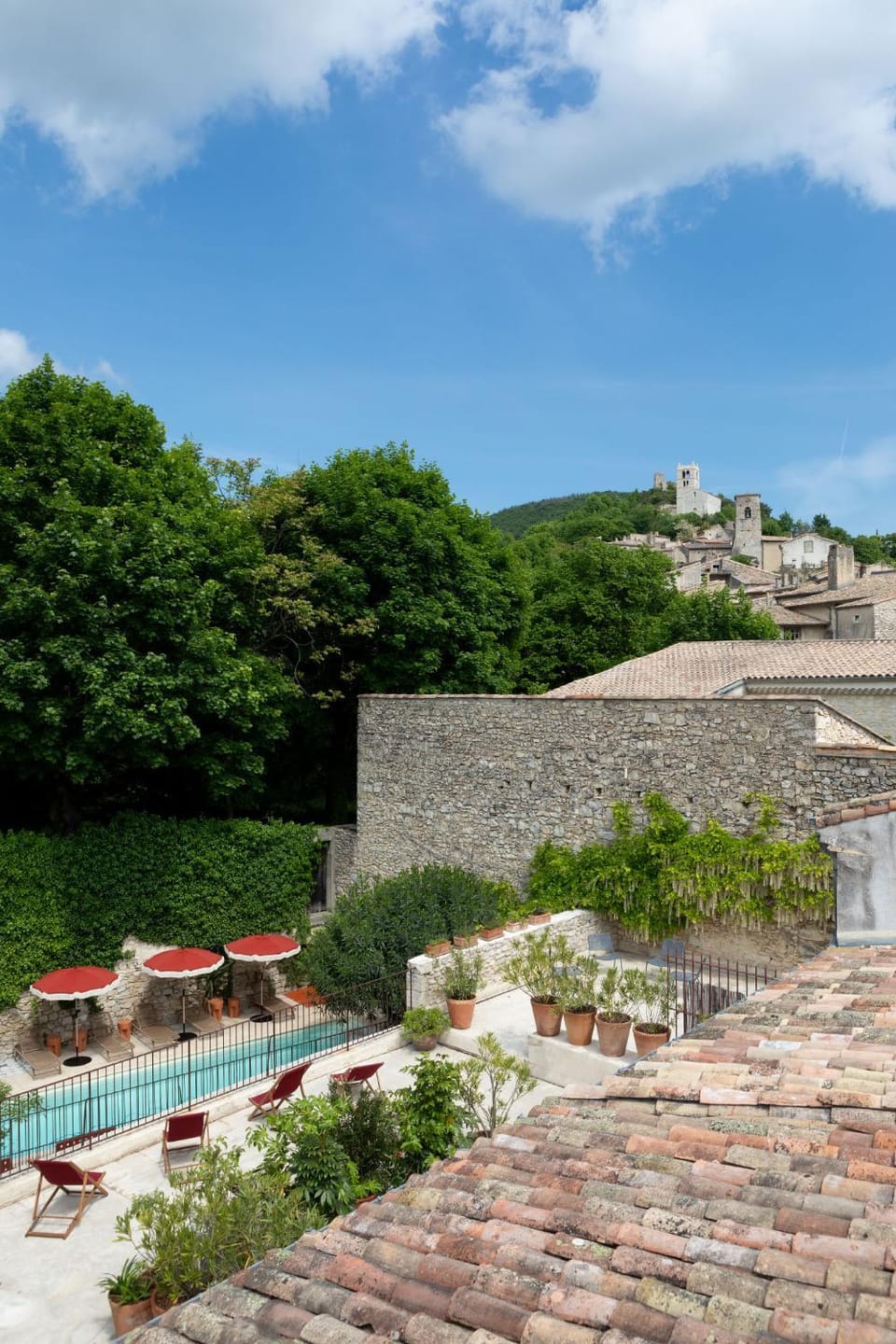 Natural landscape, Pool view, Swimming pool