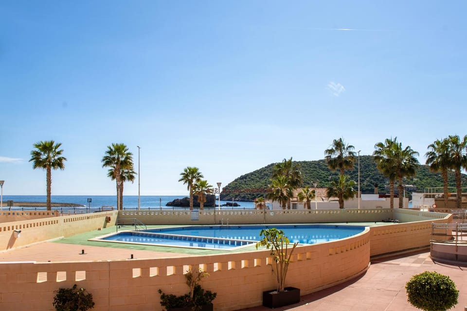 Apto Primera Línea con Piscina - Guipas Beach Apartment in Puerto de Mazarrón