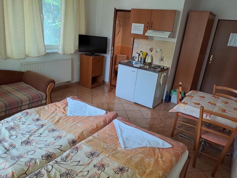 TV and multimedia, Kitchen or kitchenette, Photo of the whole room, Bedroom