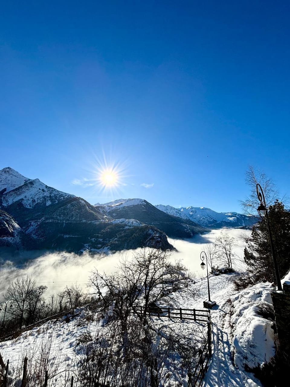 Day, Natural landscape, Winter, View (from property/room), Mountain view