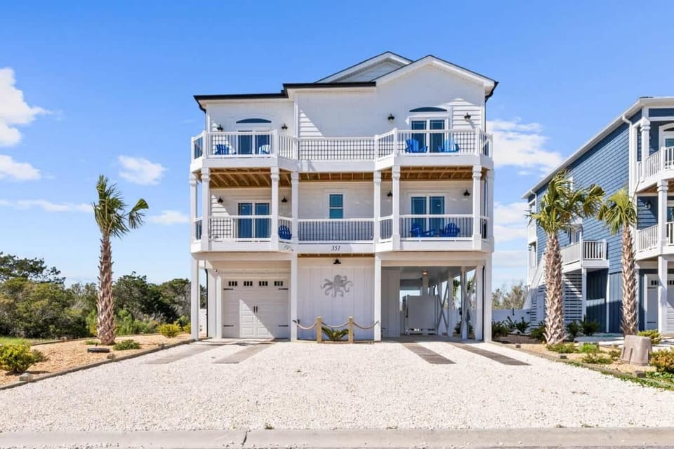 Coastal Sunset - private heated pool, spa, close walk to the beach House in Ocean Isle Beach