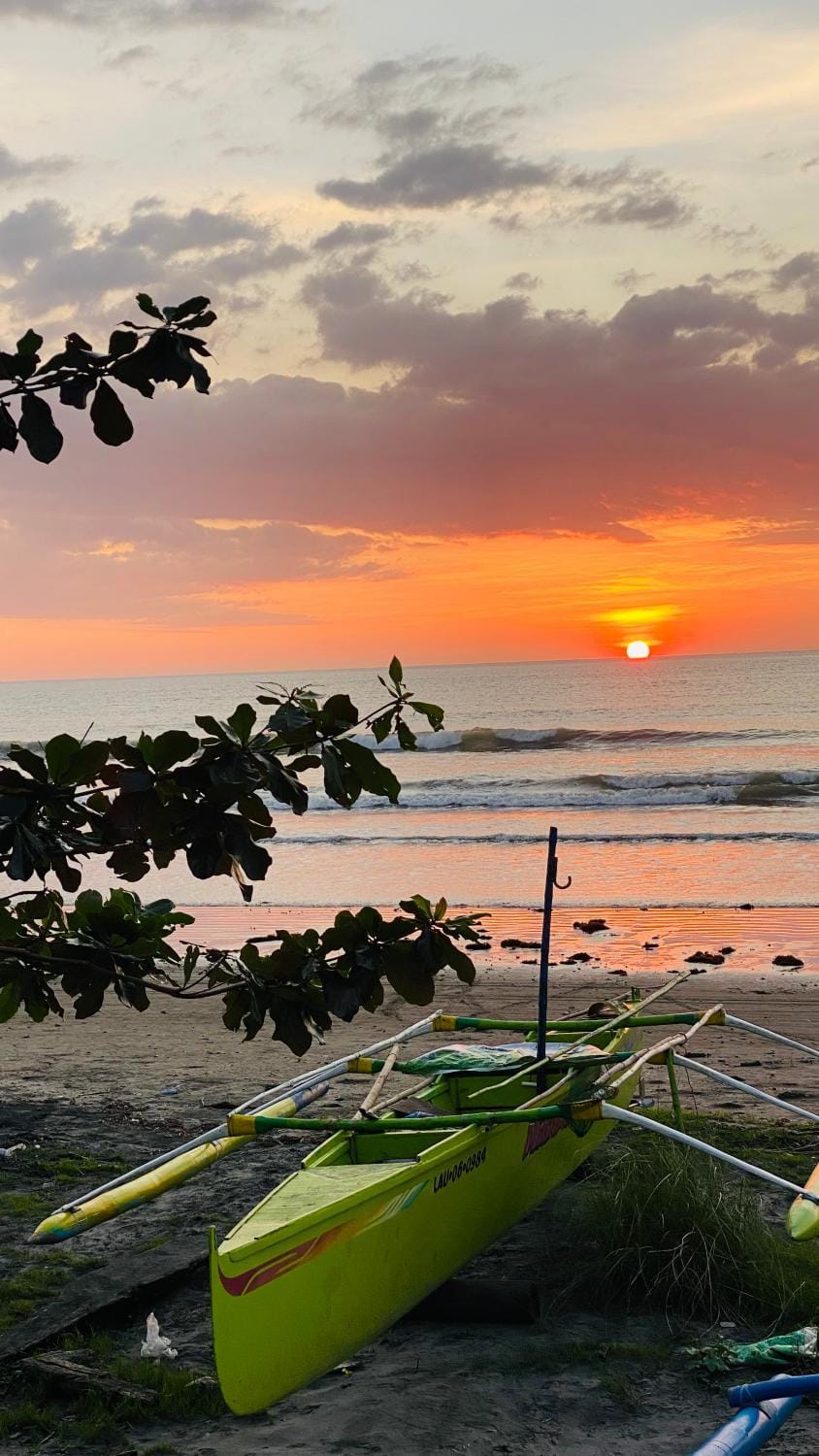 Beach, Sea view, Sunset