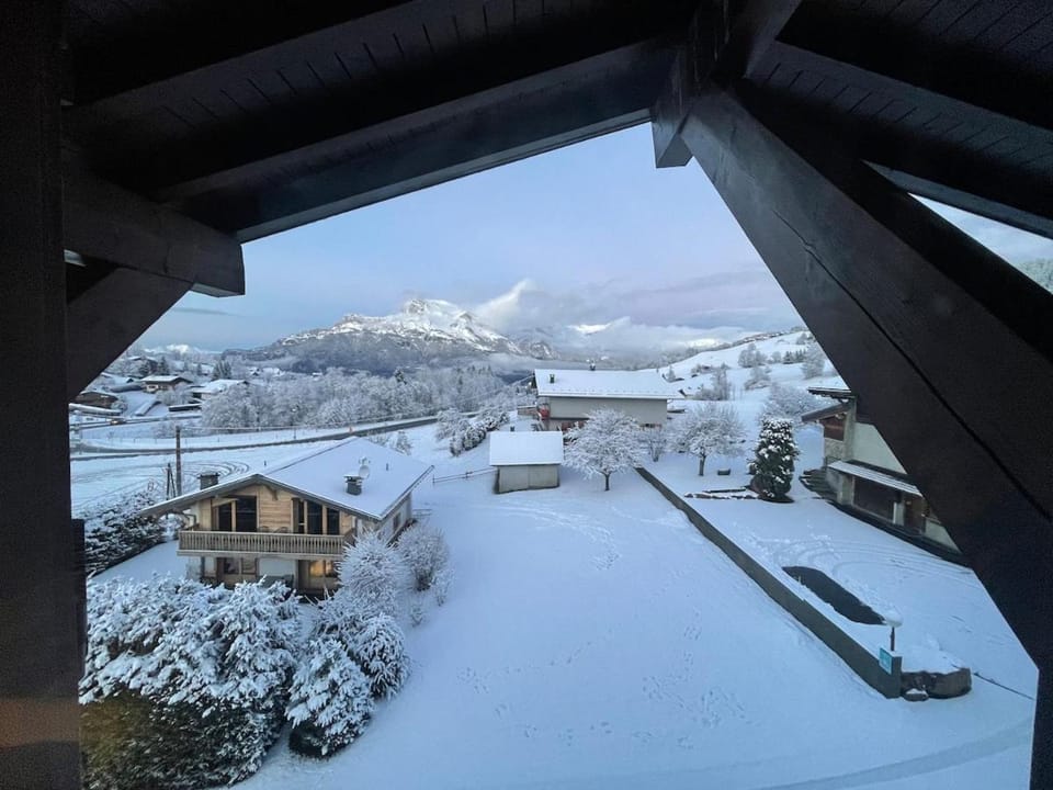 Day, Natural landscape, Winter, Mountain view