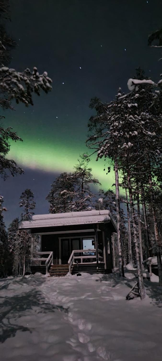 Property building, Night, Natural landscape, Winter