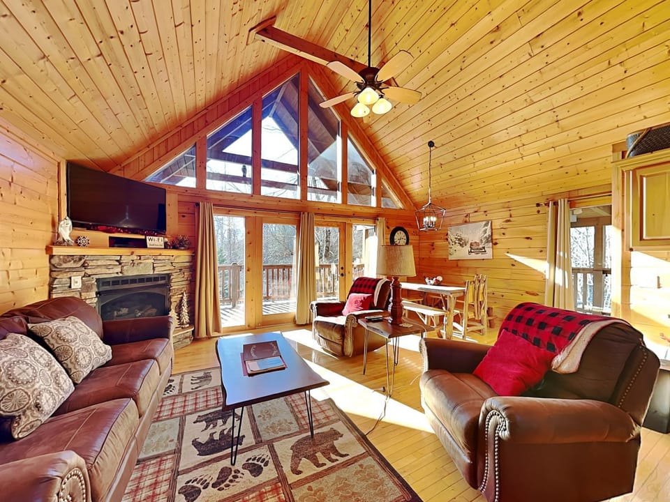 Garden, TV and multimedia, Balcony/Terrace, Living room, Seating area, Dining area, fireplace, furniture