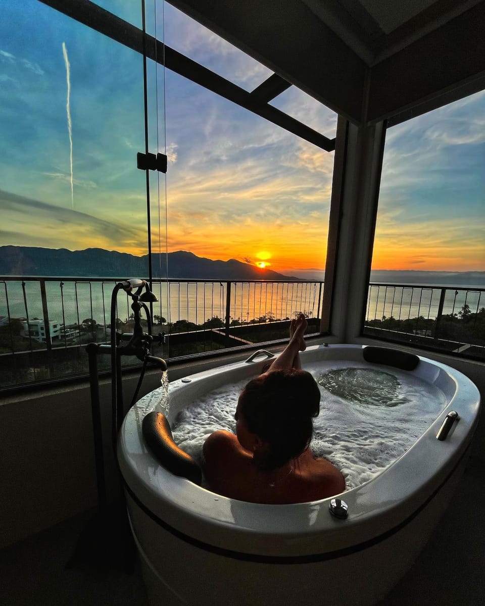 Hot Tub, Sea view, Sunset