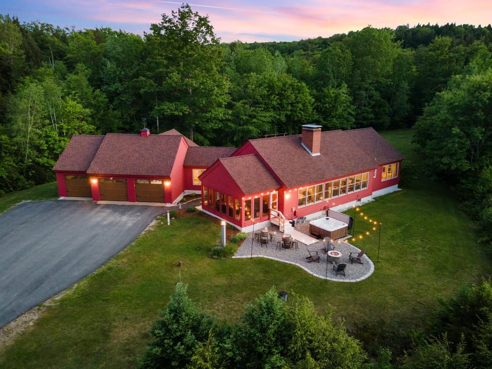 Property building, Natural landscape, Bird's eye view