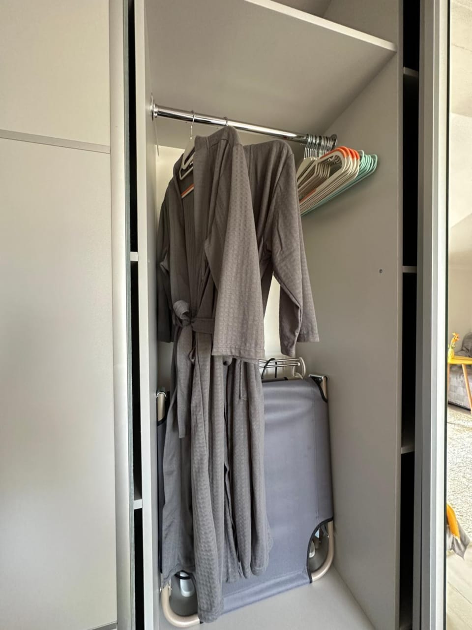bunk bed, wardrobe