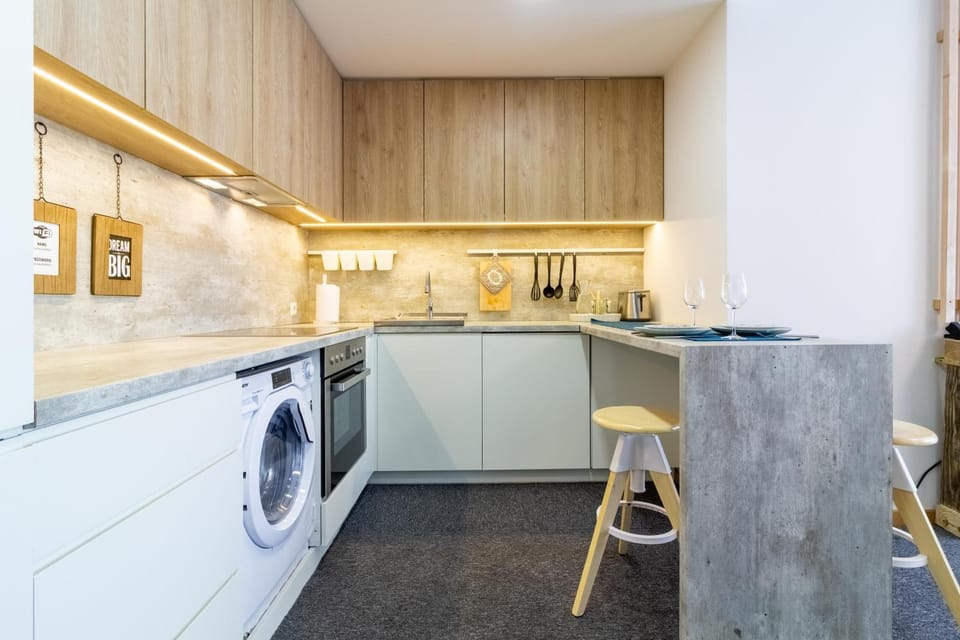 City Center Studio W-Parking and Terrace, By Cohost Apartment in Palanga