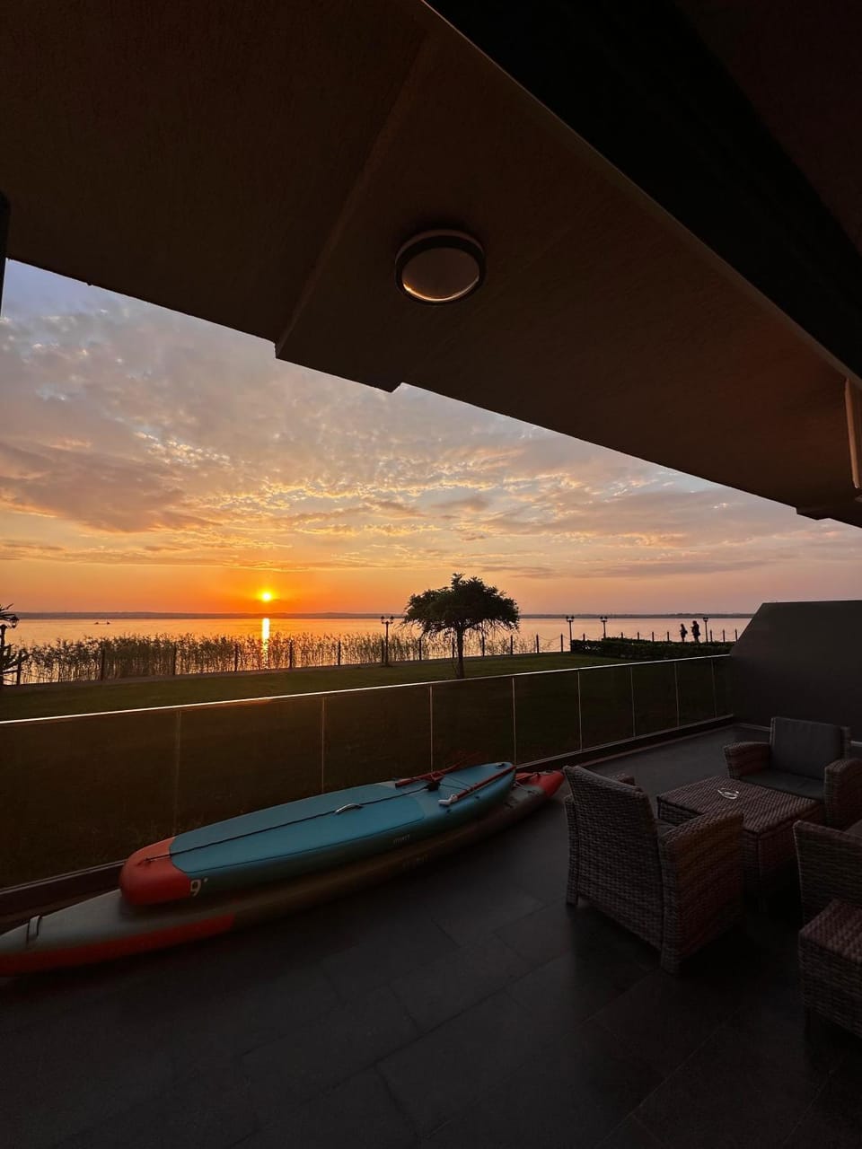 Natural landscape, Lake view, Sunset