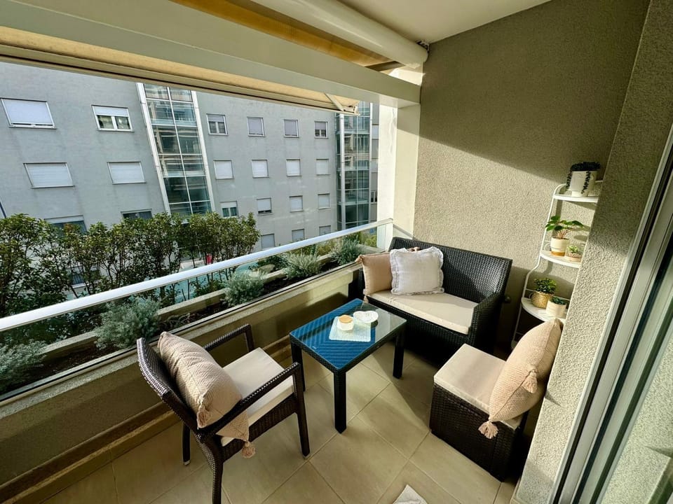 Property building, Day, View (from property/room), Balcony/Terrace, Seating area