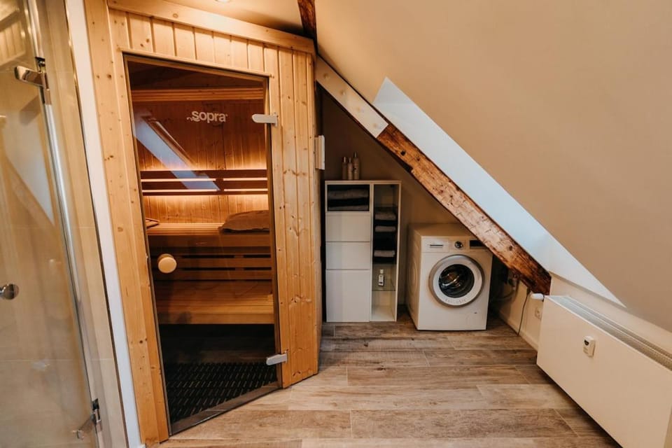 Sauna, Bathroom, washing machine
