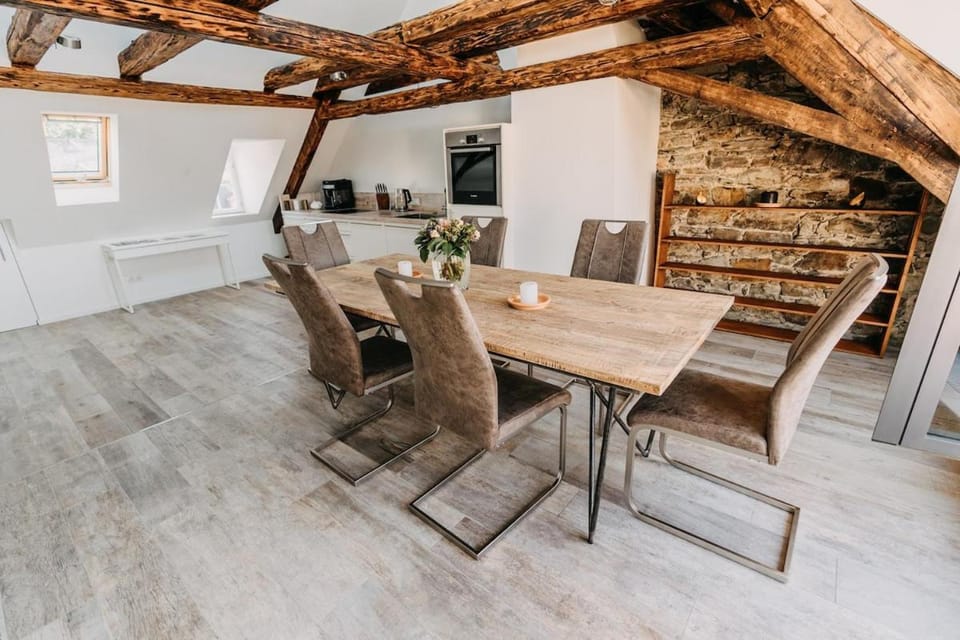 Kitchen or kitchenette, Living room, Dining area