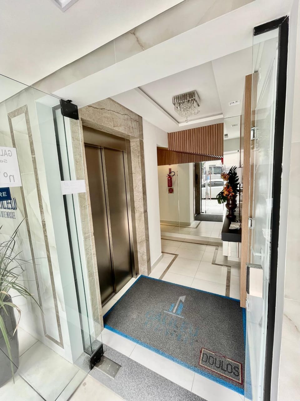 Property building, elevator