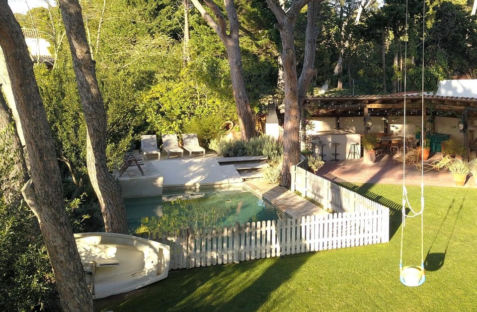 Natural landscape, Pool view, Swimming pool, sunbed