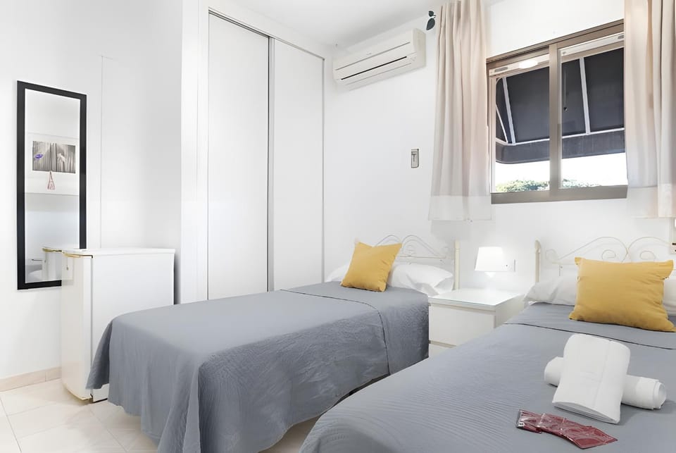 Property building, Living room, Bedroom