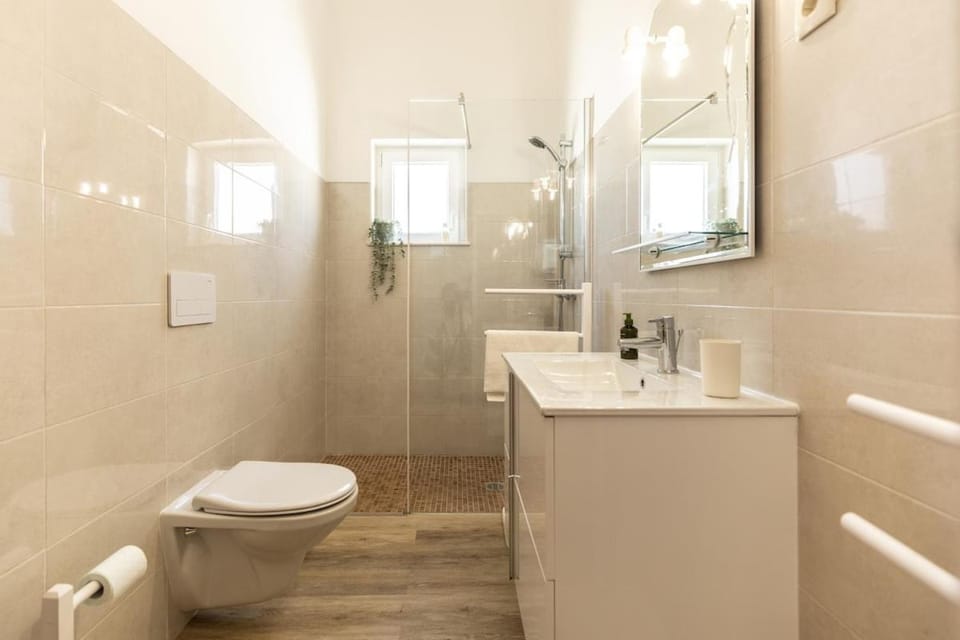 Shower, Toilet, Bathroom, towels