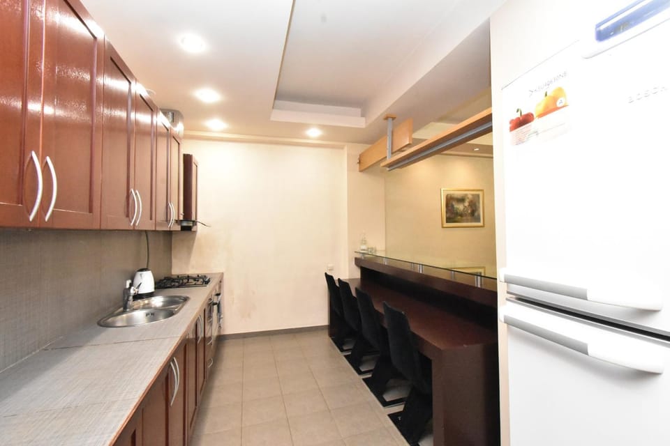 Kitchen or kitchenette, dishwasher