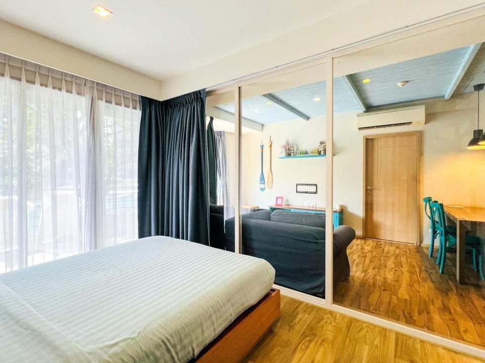 บ้านแสนงาม ห้องติดสระ Baan San Ngam HUA HIN - Family Room - Monthly Rent Only Apartment in Thailand