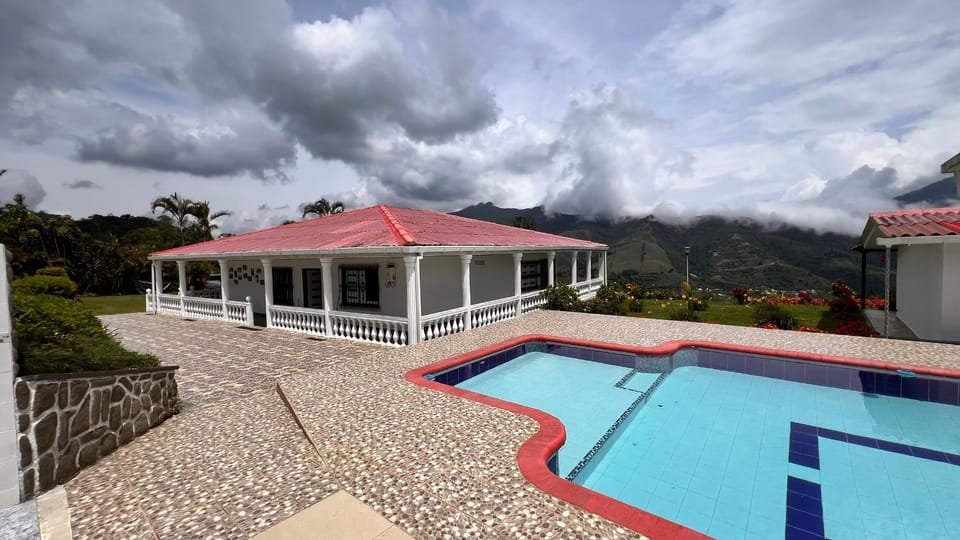 Natural landscape, Mountain view, Pool view, Swimming pool