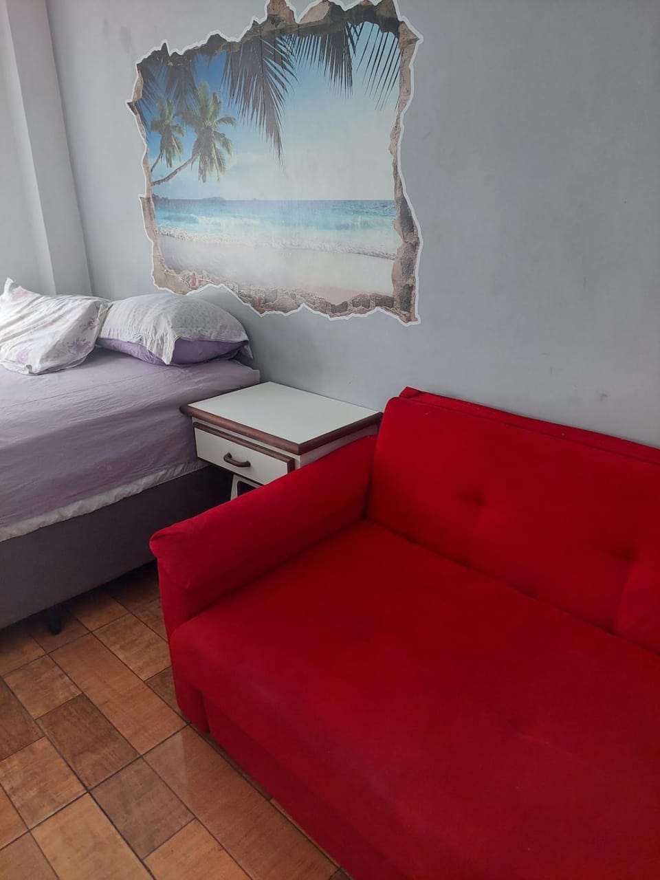 Sala living pé na areia Apartment in Santos
