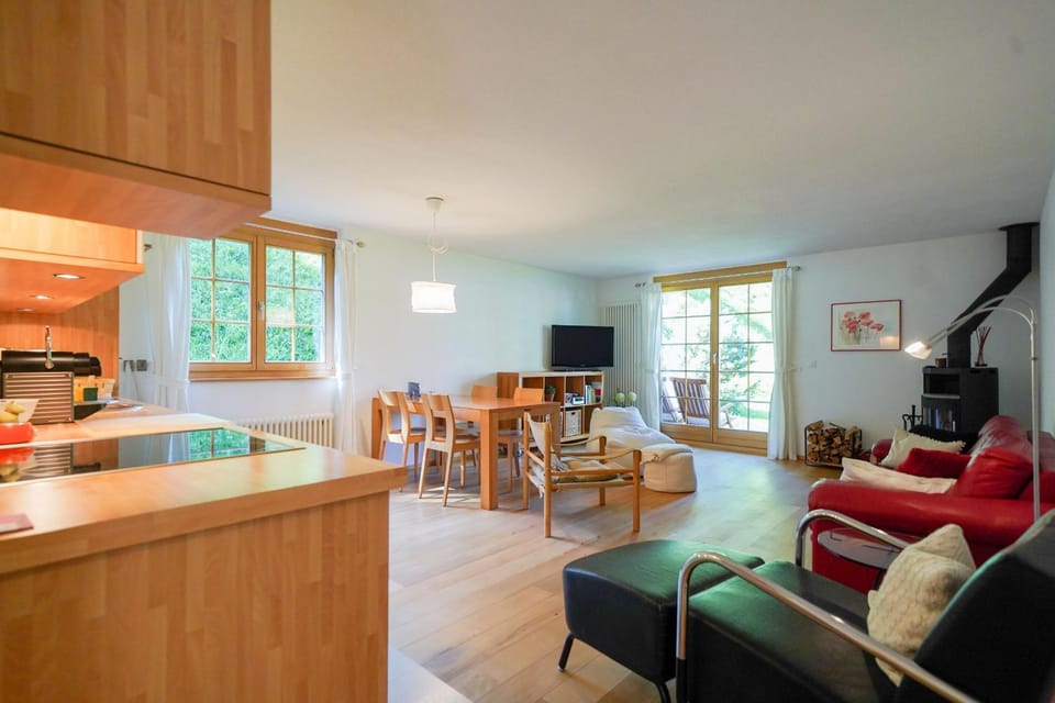 TV and multimedia, Kitchen or kitchenette, Living room, Seating area, Dining area