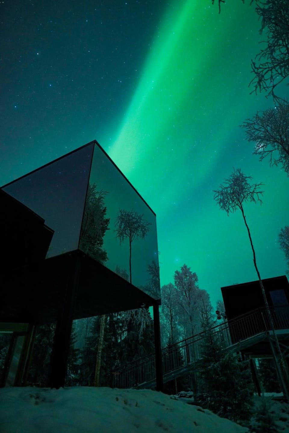 Property building, Night, Natural landscape, Winter, Location
