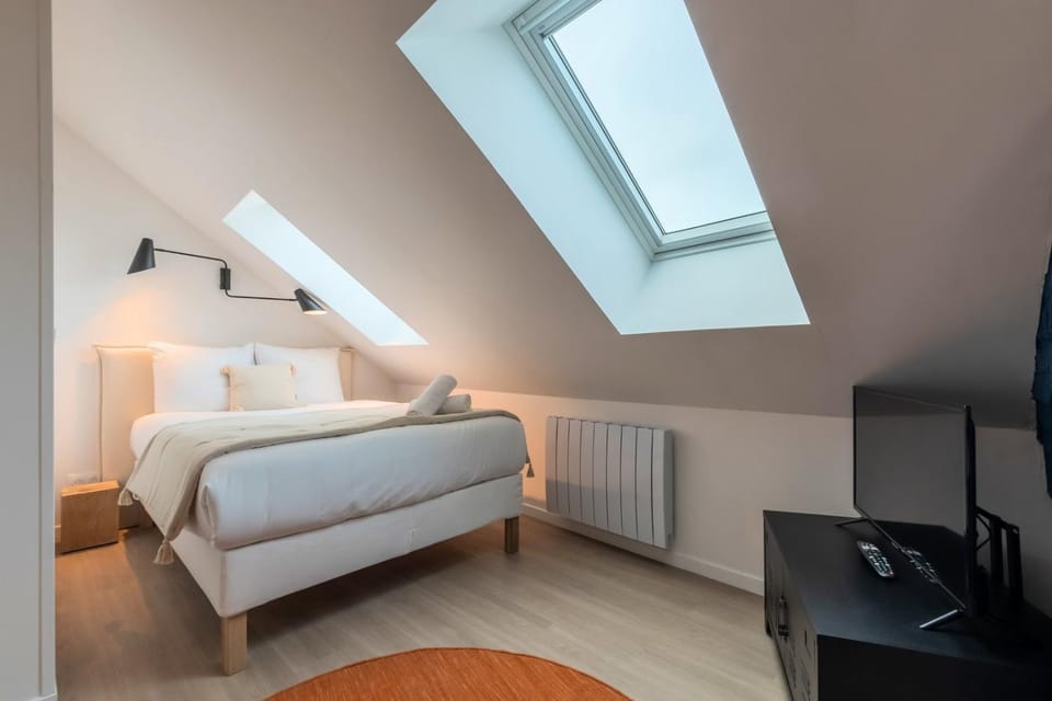 Studio sous les combles côté rue, parking gratuit Apartment in Villeneuve-d'Ascq