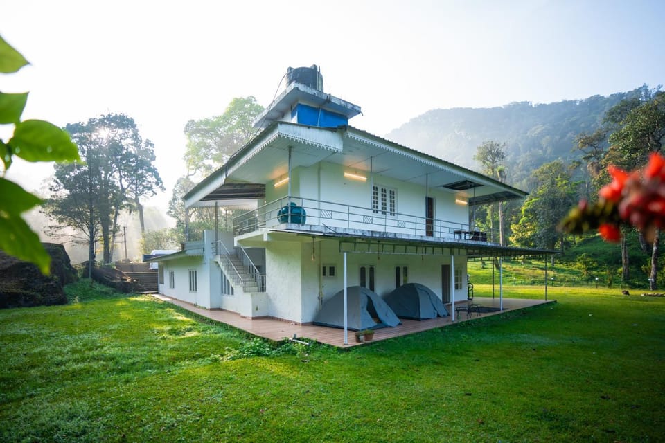 Property building, Spring, Natural landscape, Mountain view