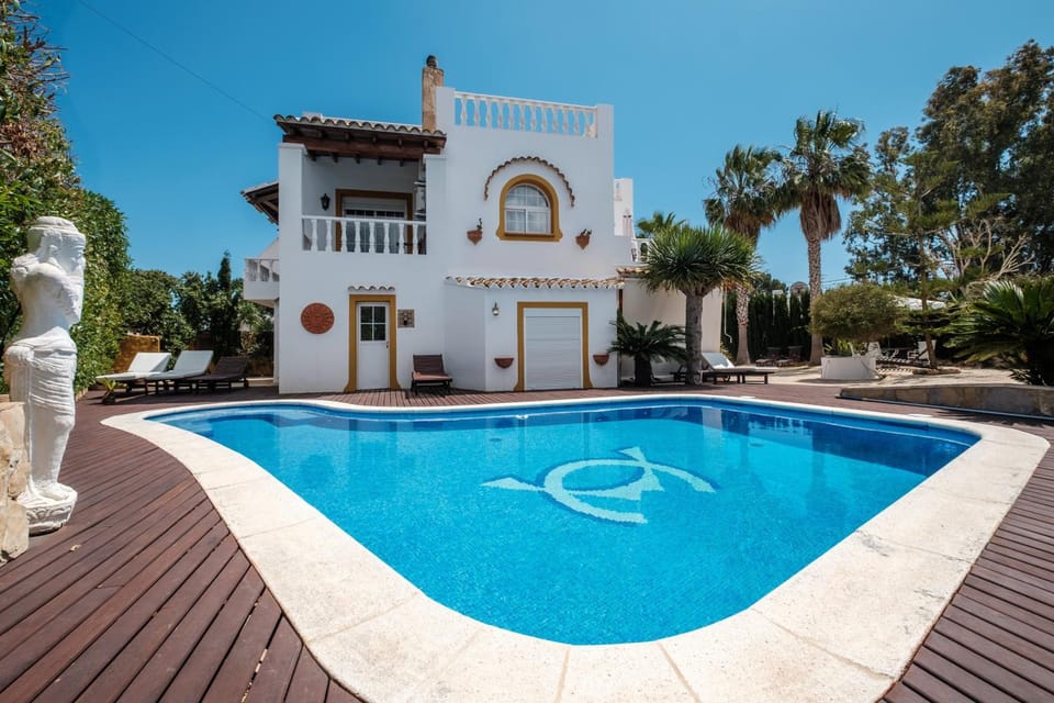Property building, Living room, Swimming pool