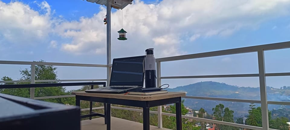 Patio, Natural landscape, Mountain view