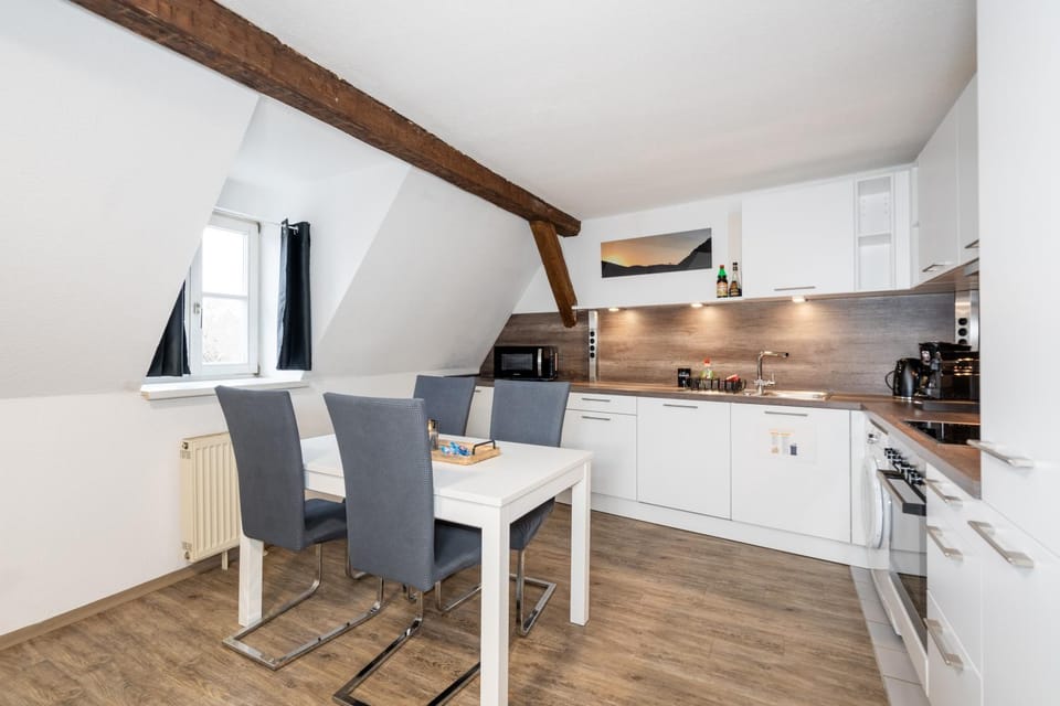Kitchen or kitchenette, Dining area, oven, stove, toaster