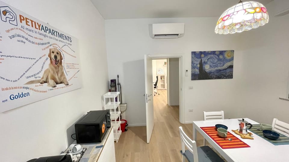 Dining area, air conditioner