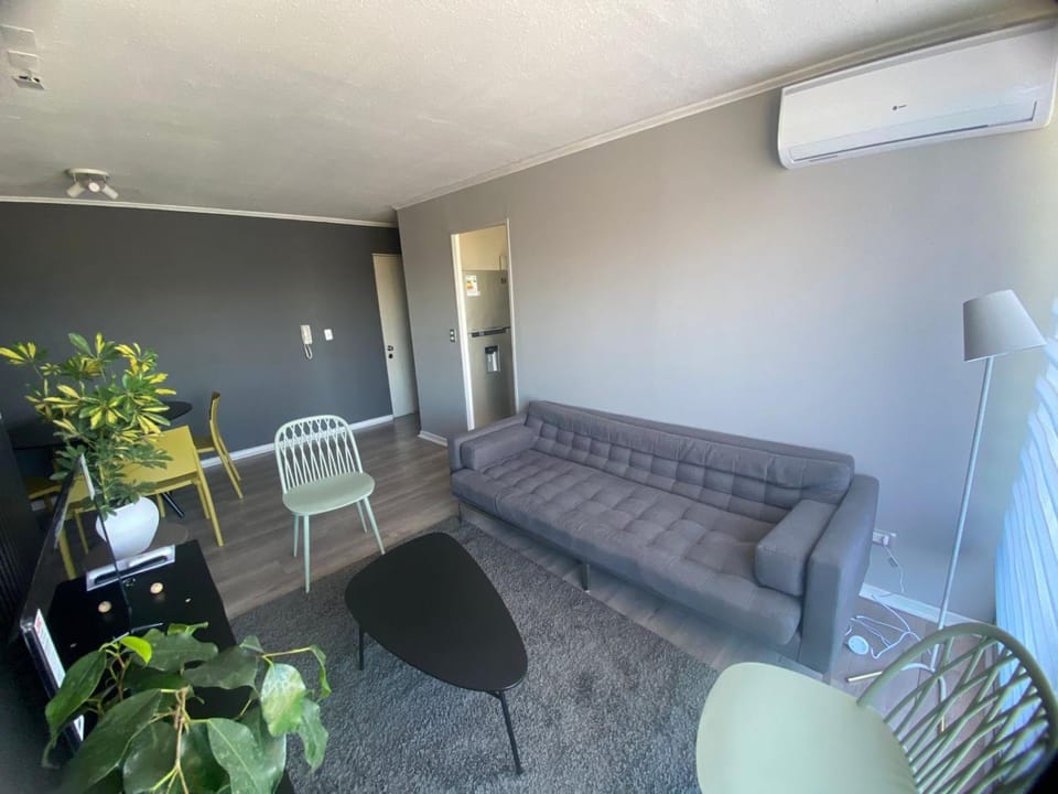 Living room, Seating area, Dining area, air conditioner