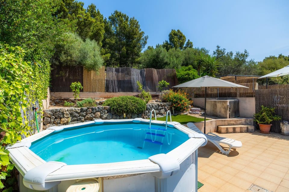 Property building, Living room, Swimming pool