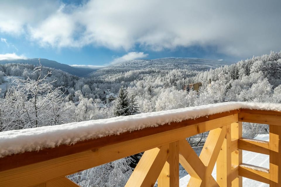 Day, Natural landscape, Winter, View (from property/room), Balcony/Terrace, Mountain view