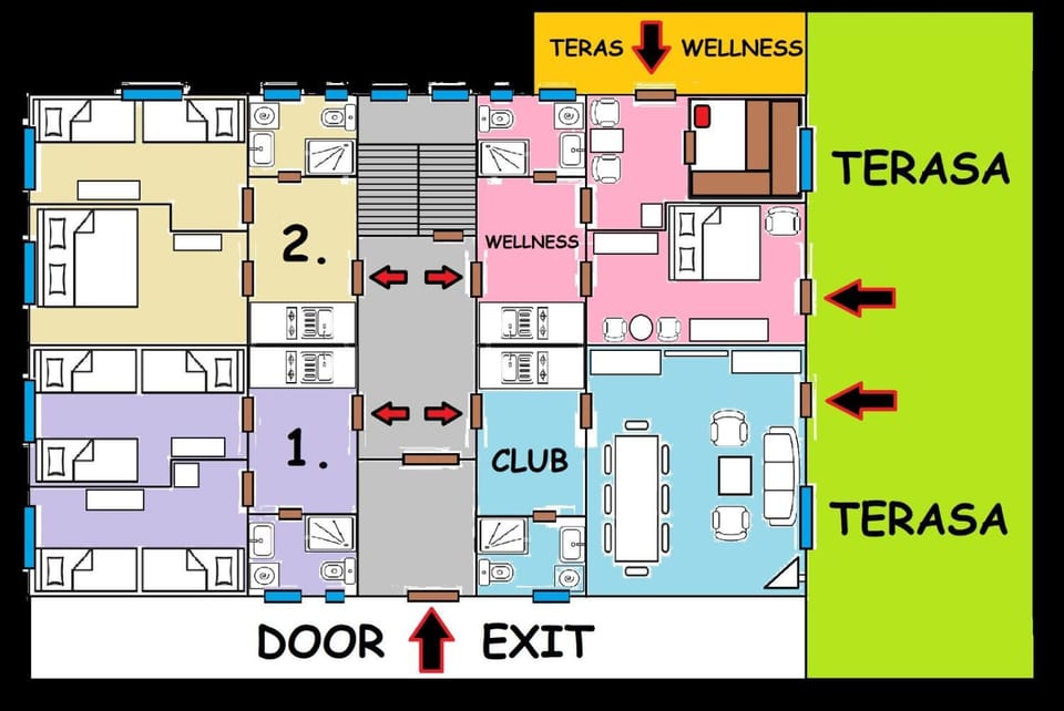 Property building, Text overlay