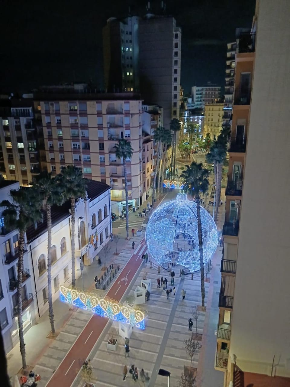 Night, Bird's eye view, City view, Street view