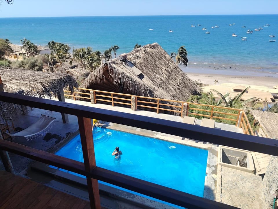 Balcony/Terrace, Beach, Pool view, Sea view, Swimming pool
