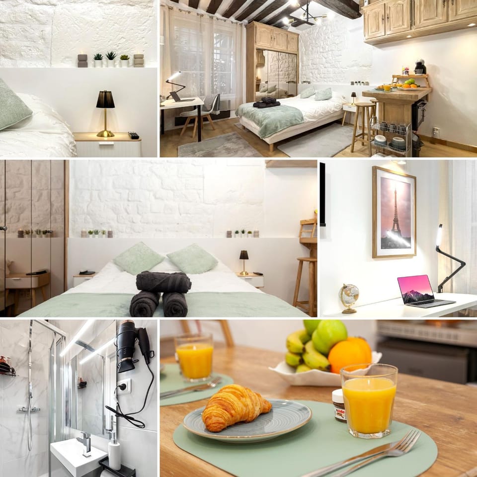 Bed, Kitchen or kitchenette, Food and drinks, Photo of the whole room, Dining area, Bedroom, Food
