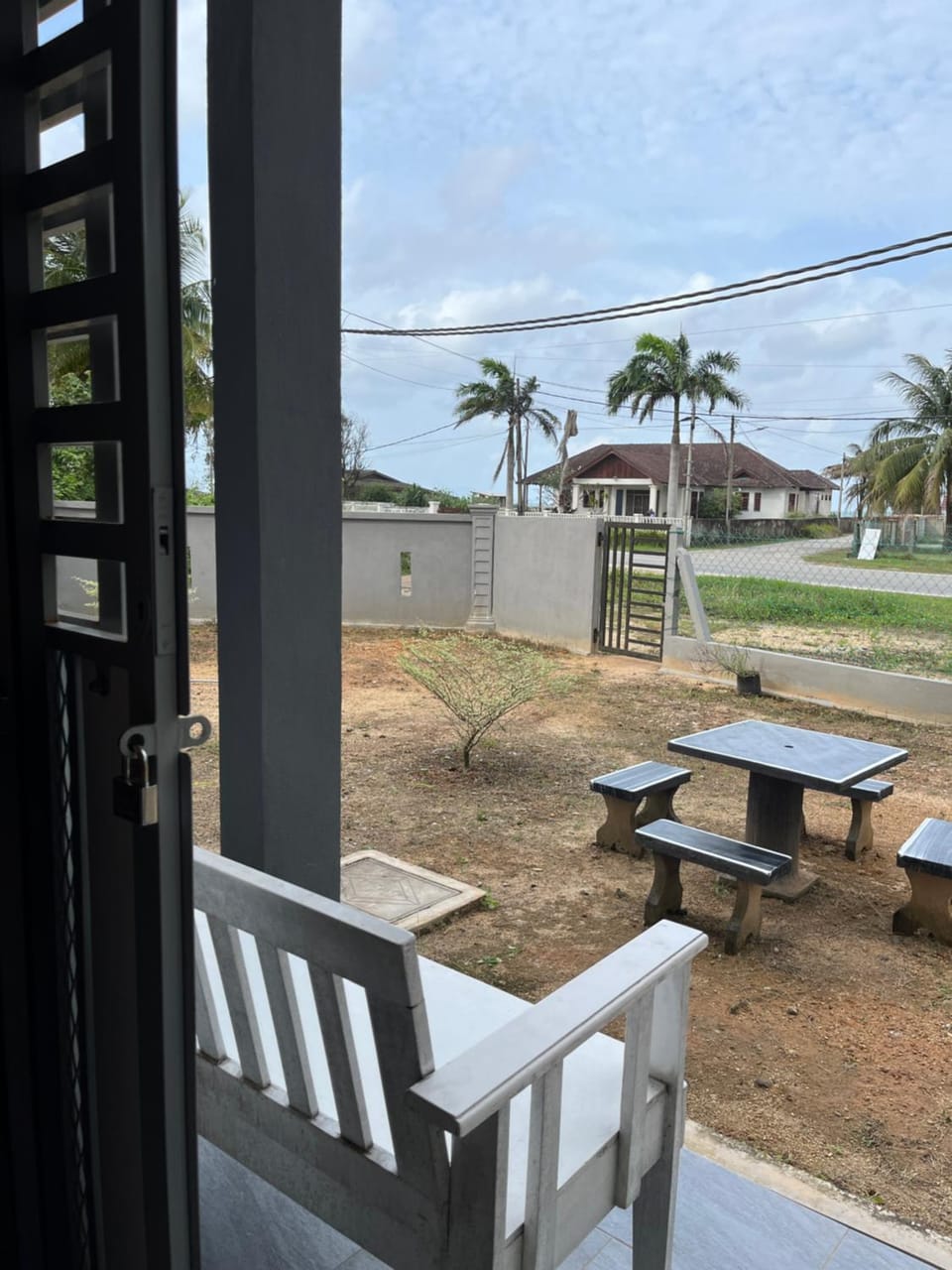 Patio, Garden, Garden, Seating area, Beach