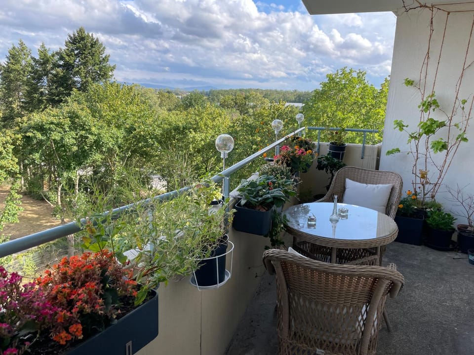 View (from property/room), Balcony/Terrace, Dining area