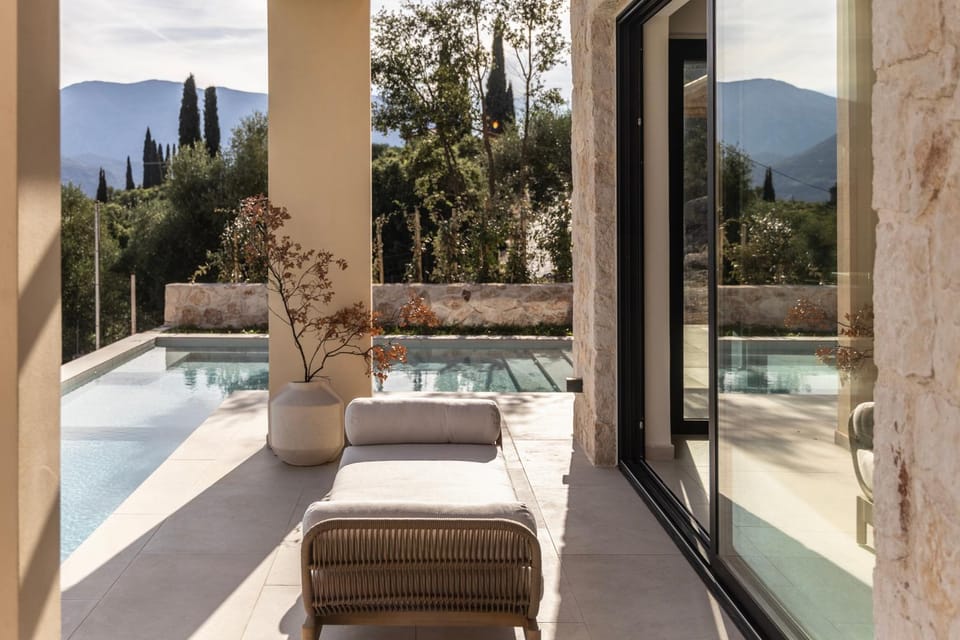 Natural landscape, Mountain view, Swimming pool